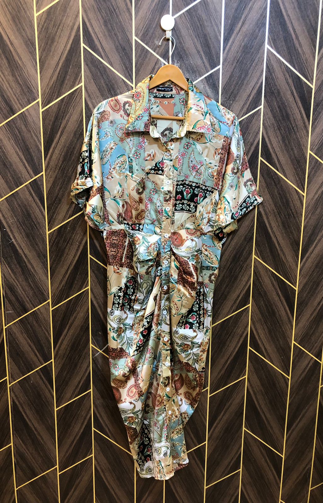Western Long Maxi Silk Large | Size | Chest 20 | Length 52