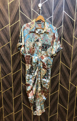 Western Long Maxi Silk Large | Size | Chest 20 | Length 52