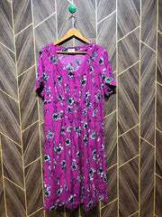 Women Long Shirt Linen X Large | Chest 21 | Length 44