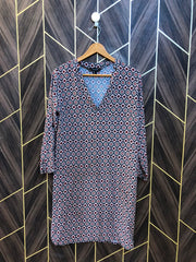 Women Long Shirt Linen Medium | Chest 19 | Length 36