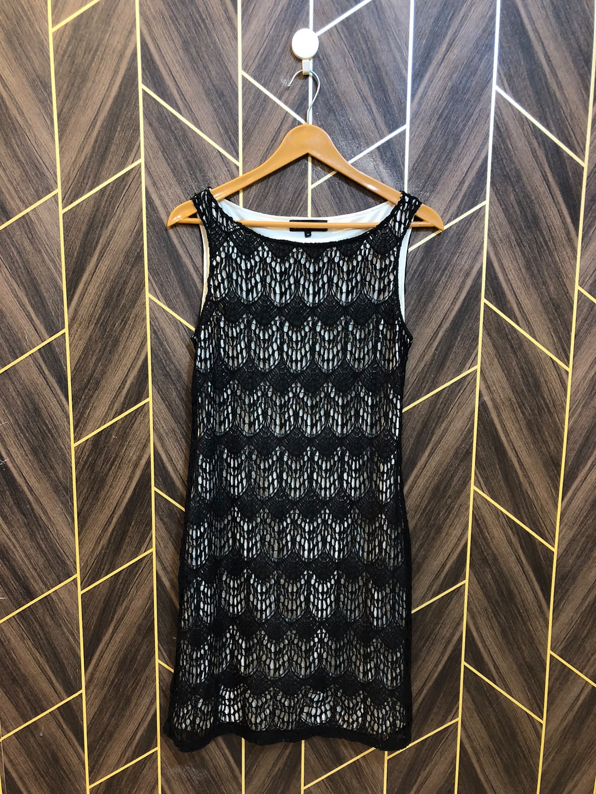 Mini Dress Net Jersey Small Size Chest 18 Length 37