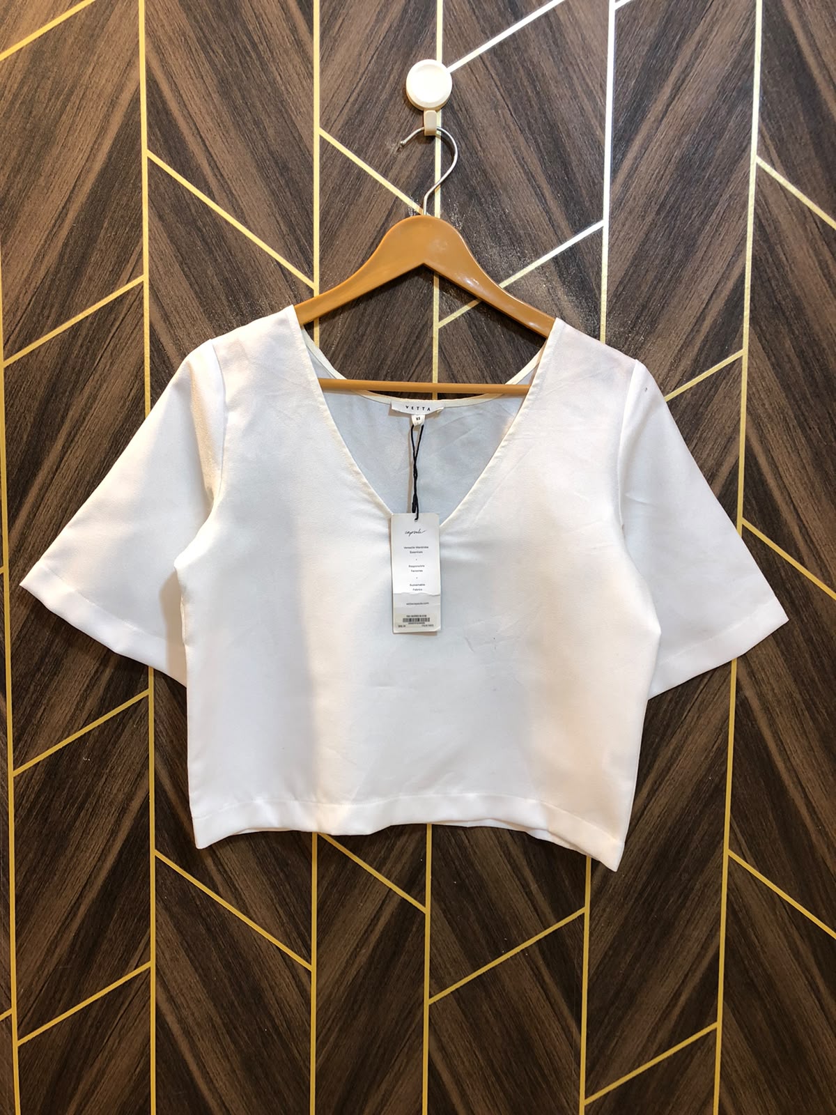 Trendy Silk CropTop Size Small
