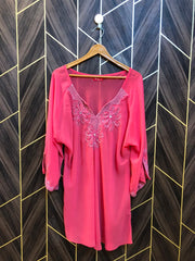 Western Top Chiffon (See Through) – Large Size (Chest: 24 , Length: 34)