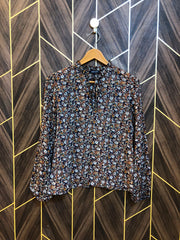 Western Top Chiffon (See Through) – Small Size (Chest: 18, Length: 23 )