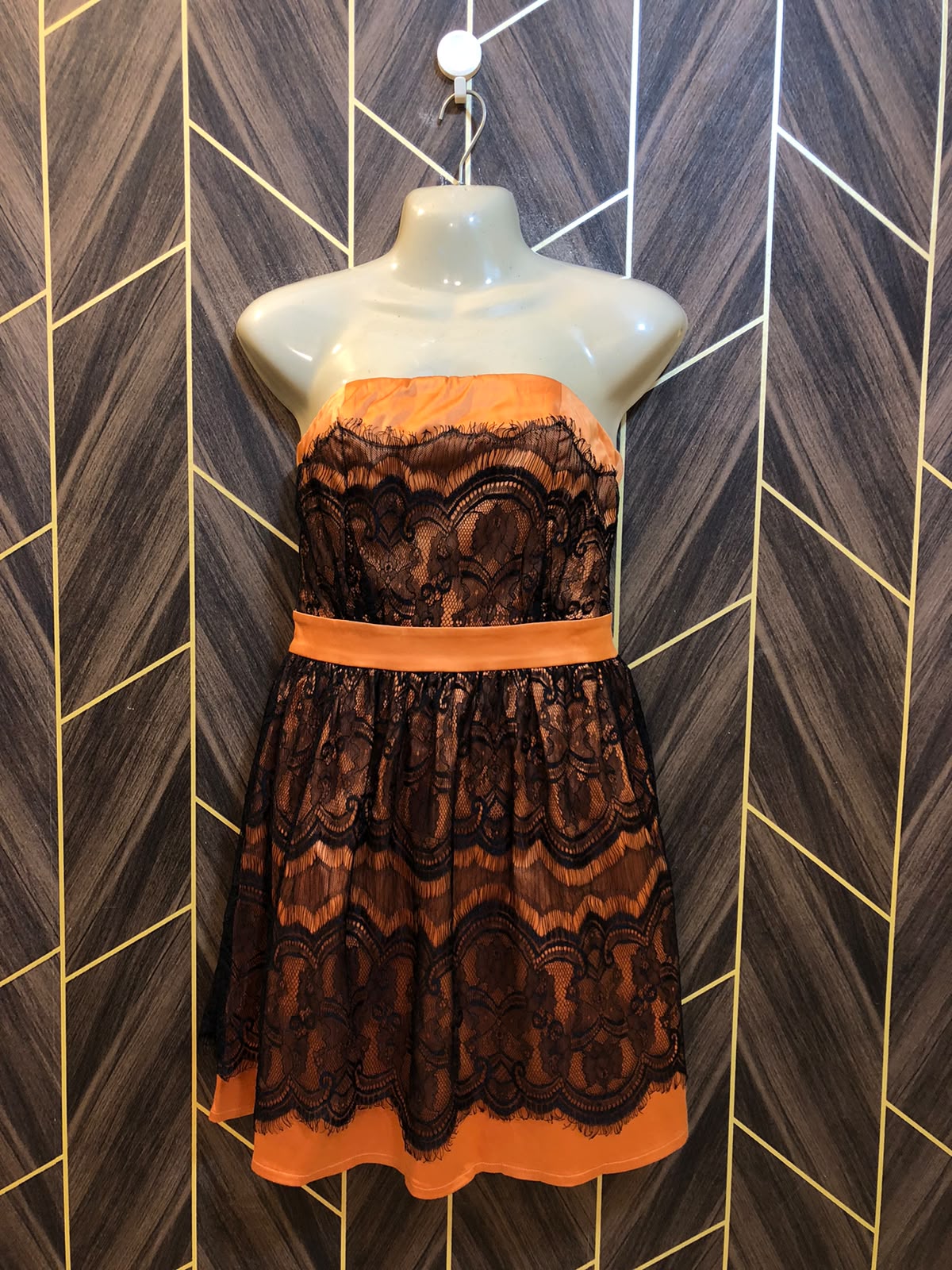 Mini Dress Silk Small Size Chest 18 Length 34
