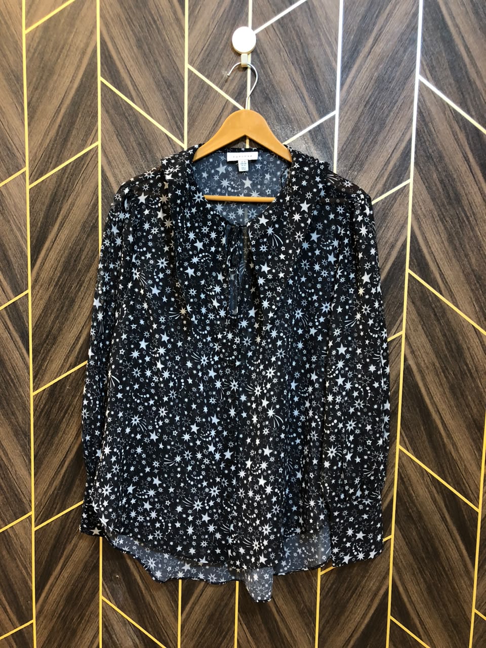 Western Top Chiffon (See Through) – Large Size (Chest: 22 , Length: 31)