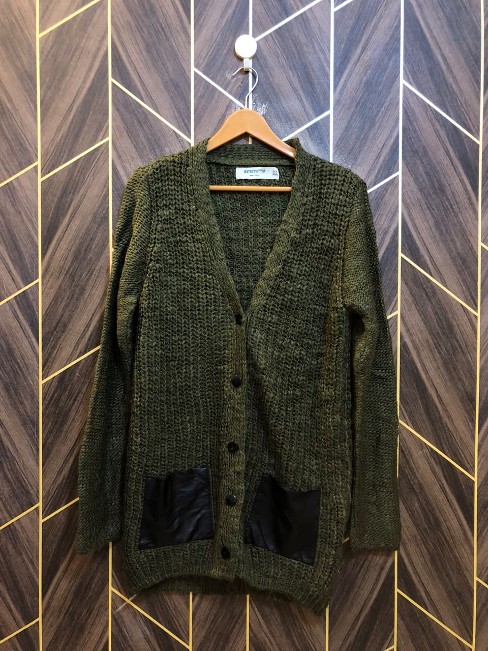 Women Wool Cardigan Sweater Medium | Size | Chest 19 | Length 33