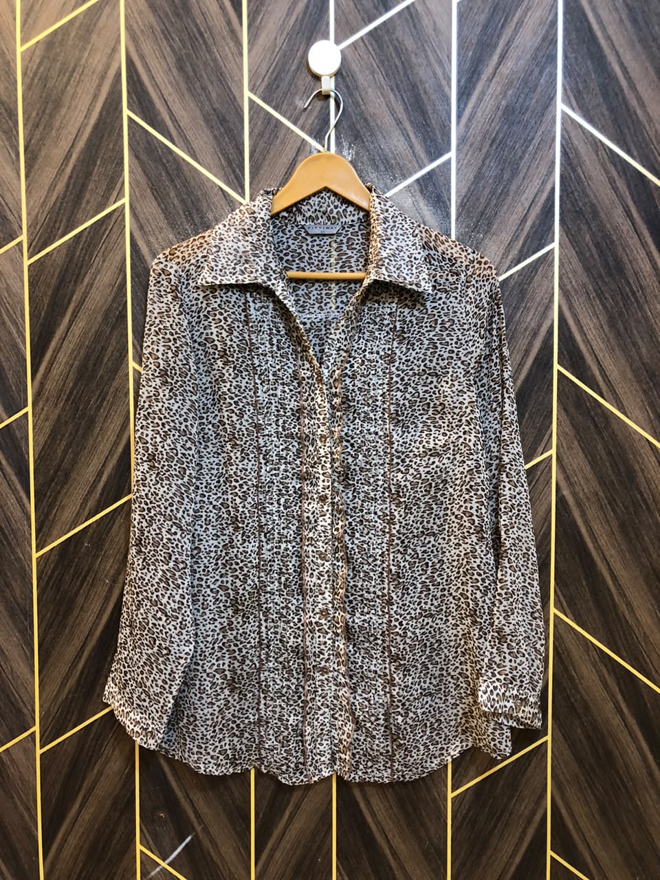 Western Top Chiffon (See Through) – Large Size (Chest: 20, Length: 27 )