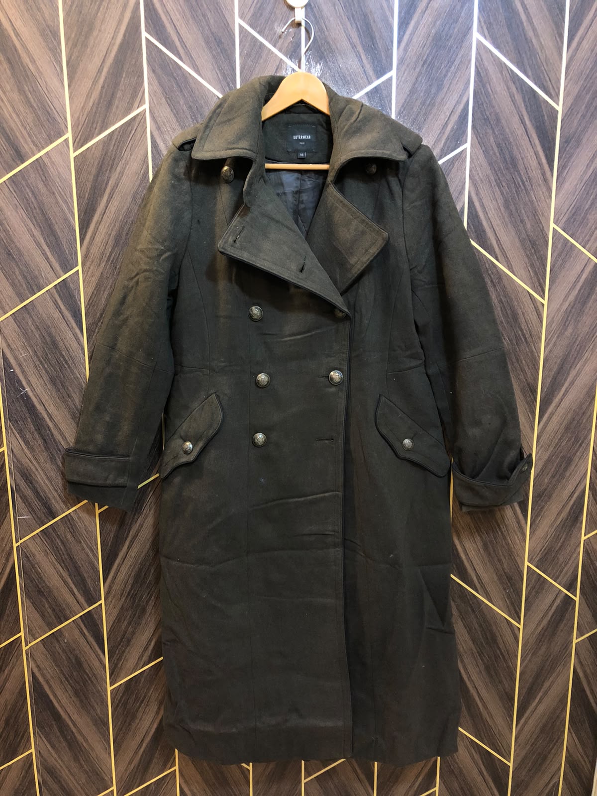 Women Wool Coat Large | Size | Chest 21 | Length 45