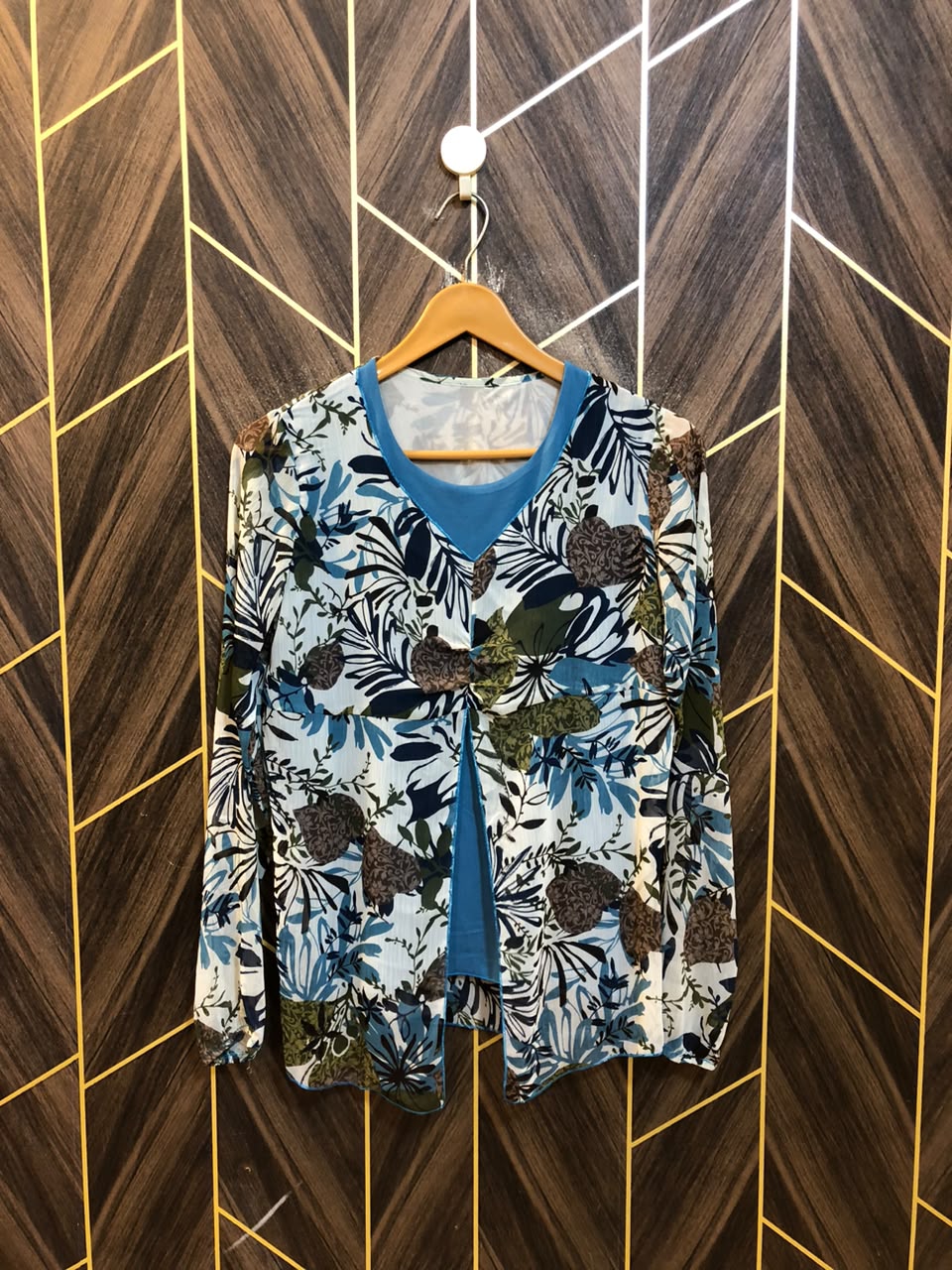 Western Top Chiffon – X-Small Size (Chest: 17, Length: 27 )