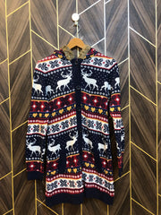 Women Wool Cardigan Sweater Small | Size | Chest 18 | Length 33