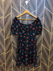 Mini Dress Chiffon X Small Size Chest 17 Length 34
