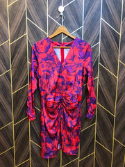 Women Long Shirt Silk X Small | Chest 17 | Length 36