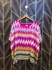 Western Top Chiffon – Large Size (Chest: 20, Length: 27 )
