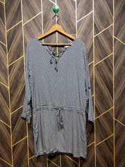 Women Long Shirt Linen X Large | Chest 21 | Length 35
