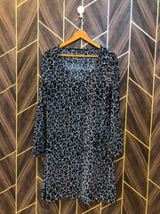 Women Long Shirt Linen Medium | Chest 19 | Length 36