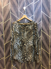 Western Top Chiffon (See Through) – Large Size (Chest: 21  , Length: 30 )