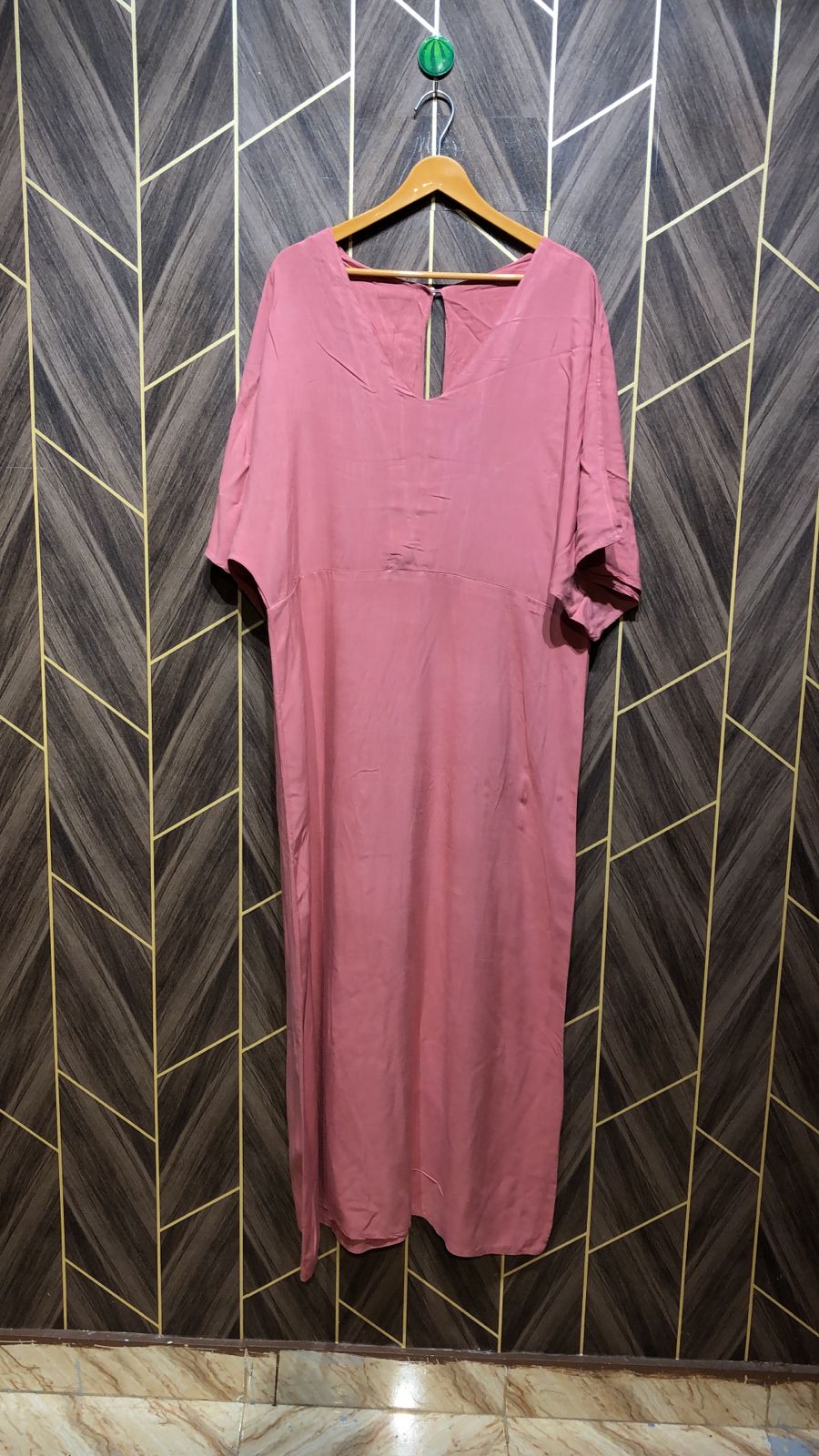 Western Long Maxi Linen – XX-Large Size (Chest: 30 , Length: 56 ) –