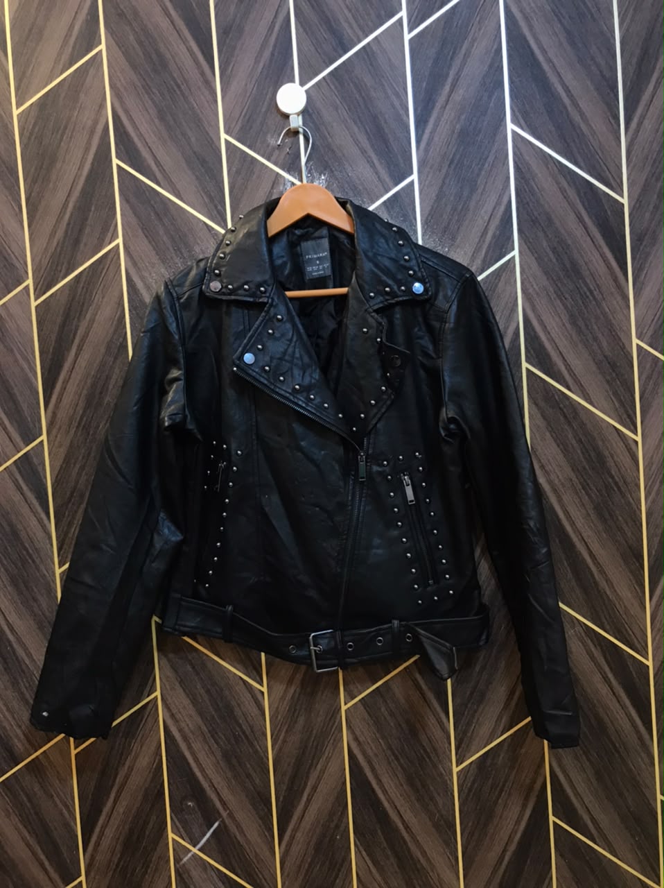 Women Leather Crop Jacket Small | Size | Chest 18 | Length 20