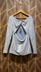 women party top back less chest 20 length 29