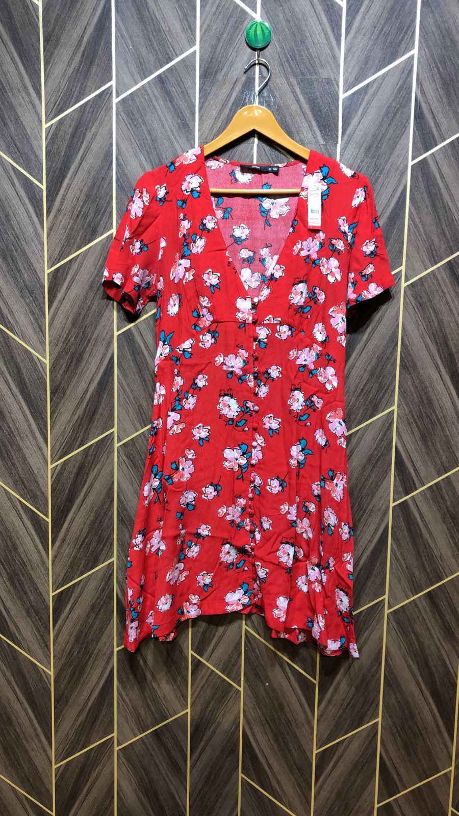 Mini Dress Chiffon Small Size Chest 18 Length 35