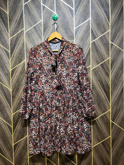 Women Long Shirt Chiffon jersey  Large | Chest 20 | Length 36