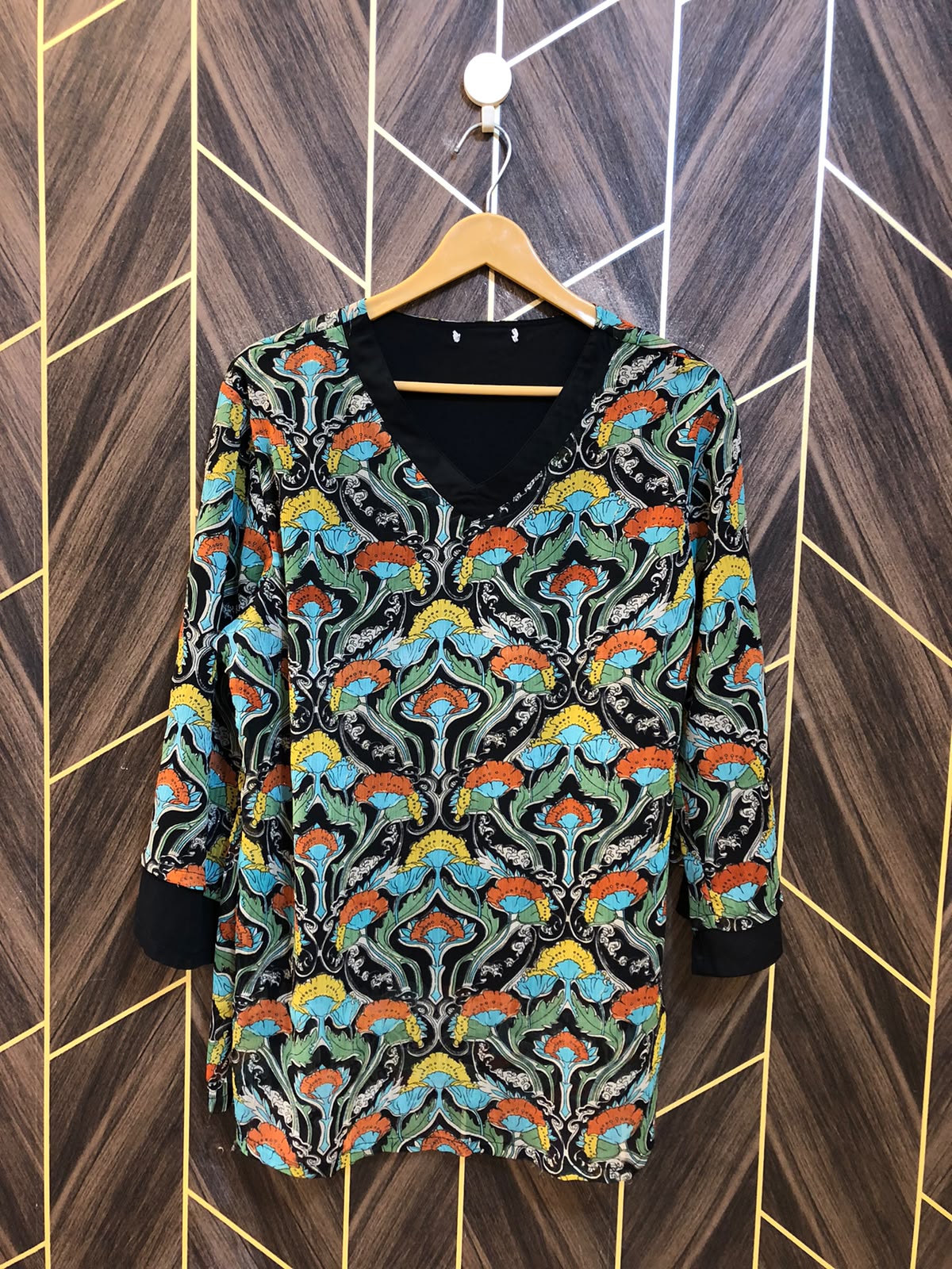Western Top Chiffon – X-Large Size (Chest: 22, Length:30 )