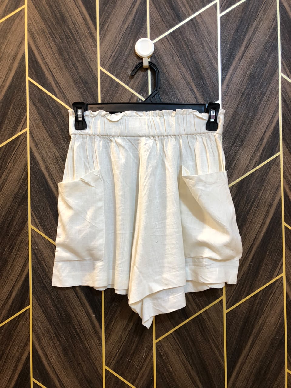 Women Mini Shorts Linen X Small to Small | Size Waist 26–28