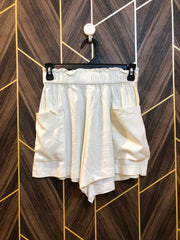 Women Mini Shorts Linen X Small to Small | Size Waist 26–28