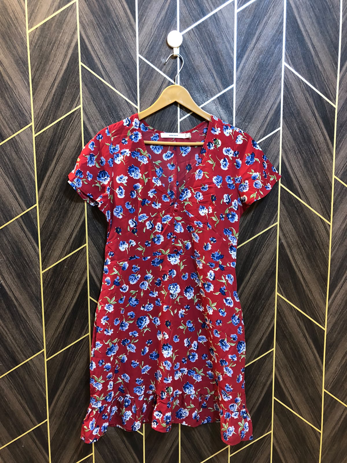 Mini Dress Silk Small Size Chest 18 Length 35