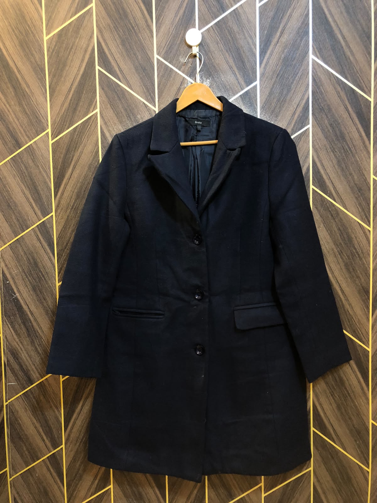 Women Wool Coat Large | Size | Chest 21 | Length 35