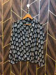 Western Top Chiffon (See Through) – Medium Size (Chest: 19, Length: 26  )