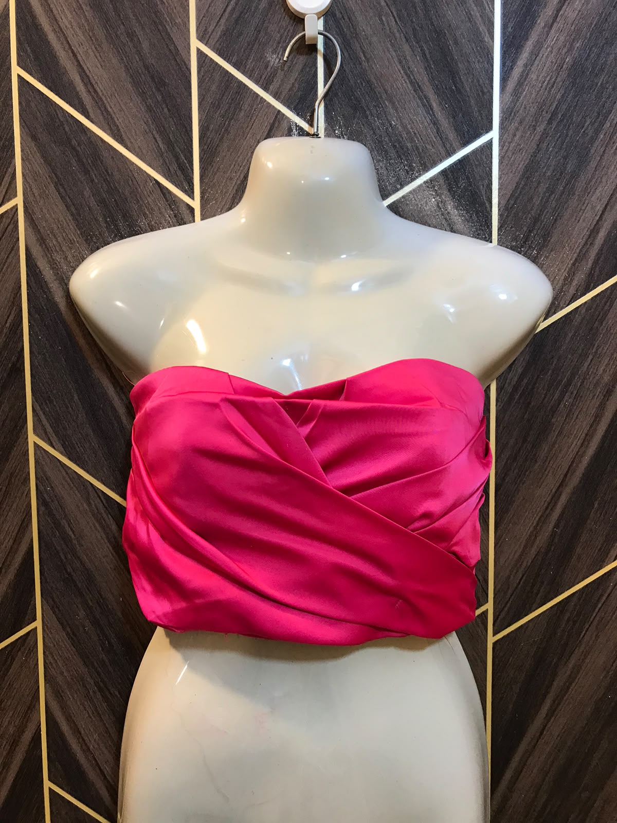 Trendy Silk CropTop Size Small