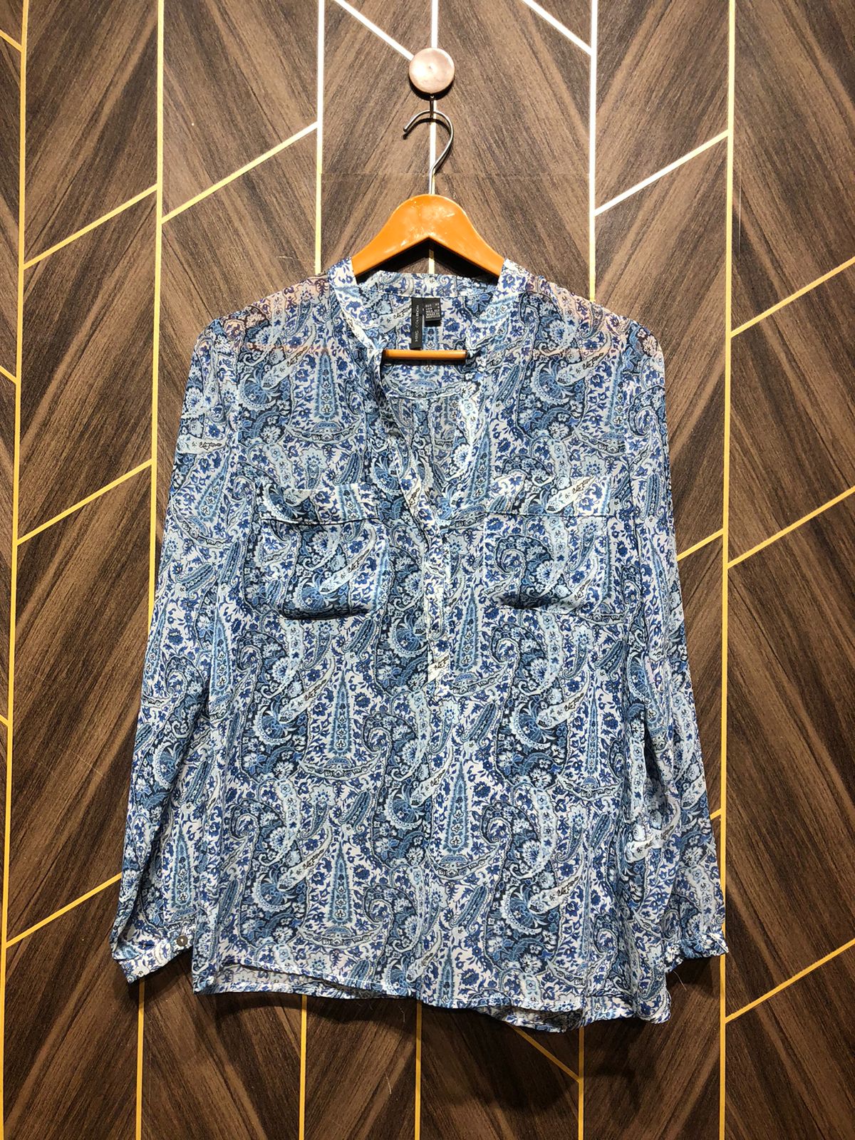 Western Top Chiffon (See Through) – X-Small Size (Chest: 17, Length: 26 )