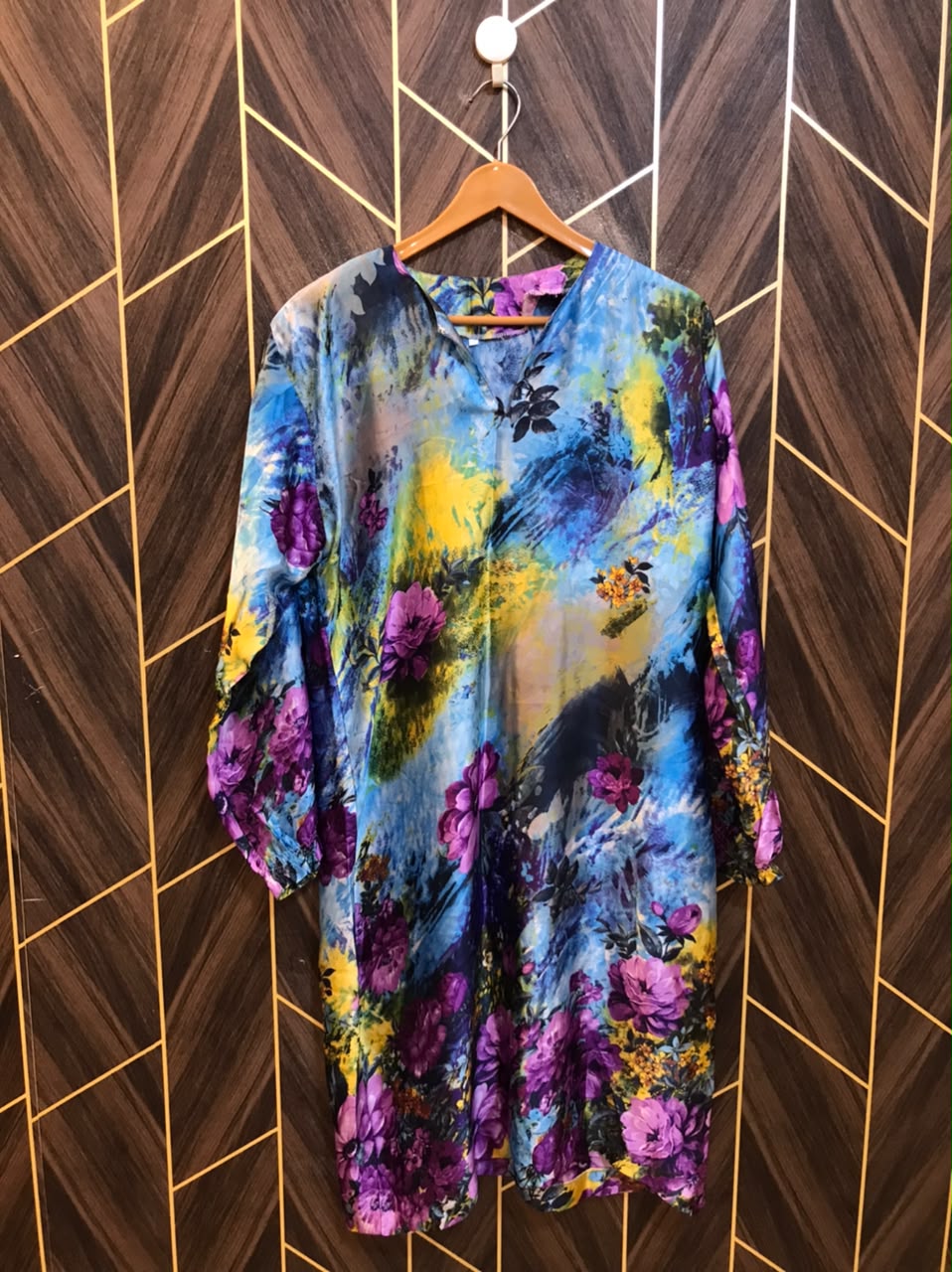 Women Silk Cord Set | Shirt Chest 21| Shirt Length 41  | Skirt Waist 32 | Skirt Length 40
