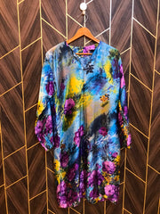 Women Silk Cord Set | Shirt Chest 21| Shirt Length 41  | Skirt Waist 32 | Skirt Length 40