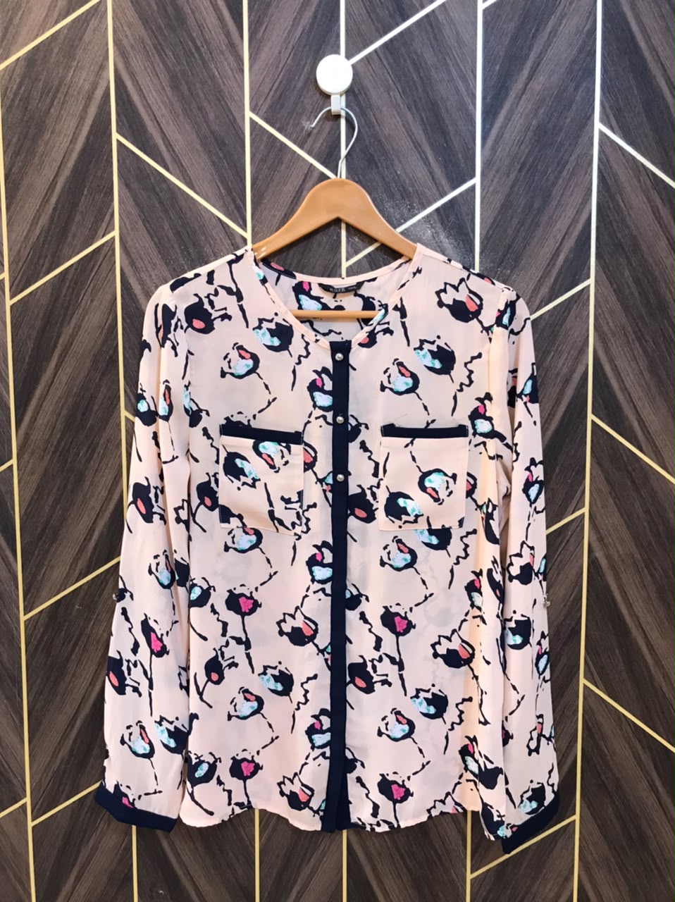 Western Top Chiffon (See Through) – Large Size (Chest: 20, Length: 25 )