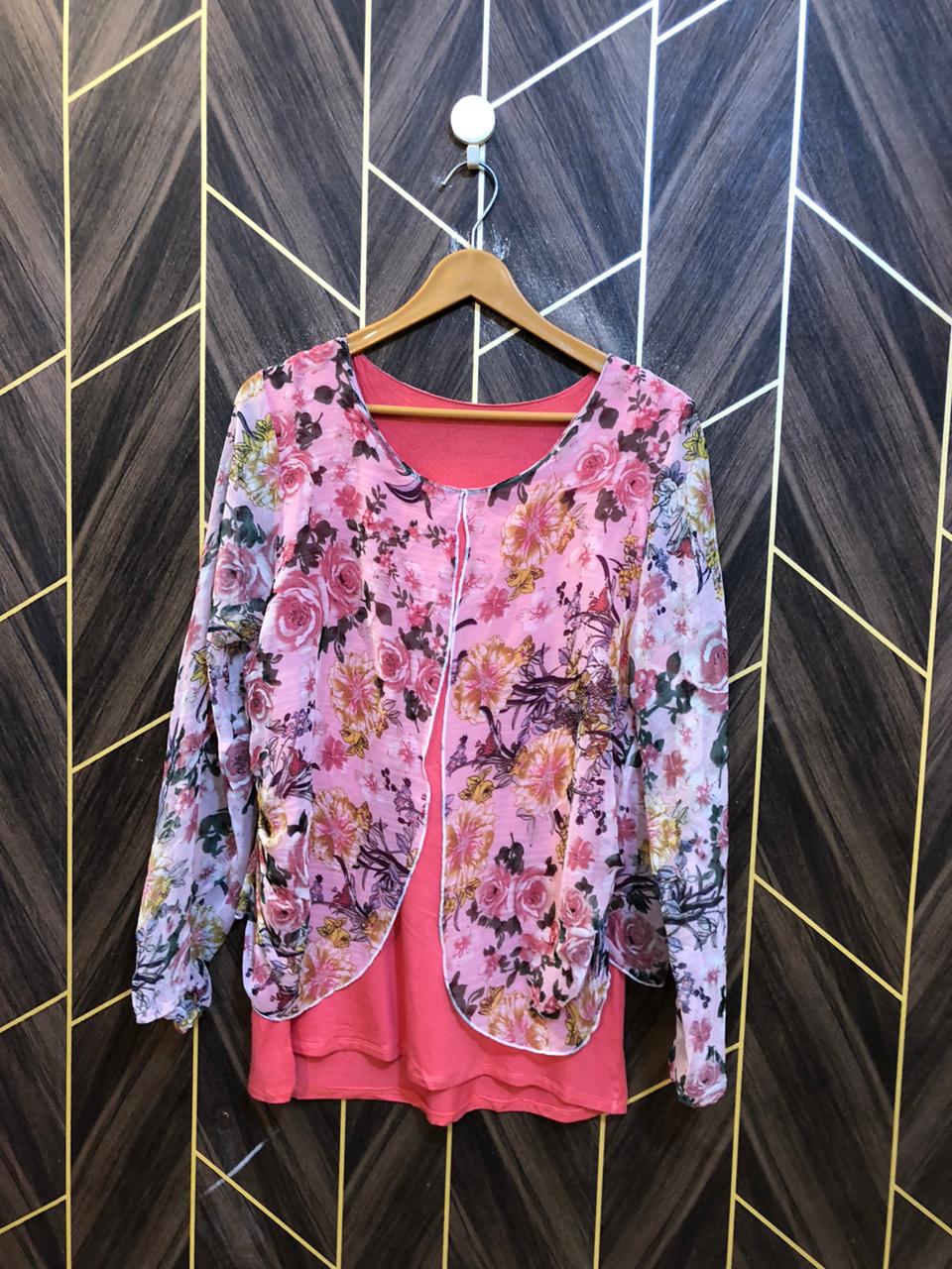Western Top Chiffon – Medium Size (Chest: 19, Length: 29 )