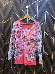 Western Top Chiffon – Medium Size (Chest: 19, Length: 29 )