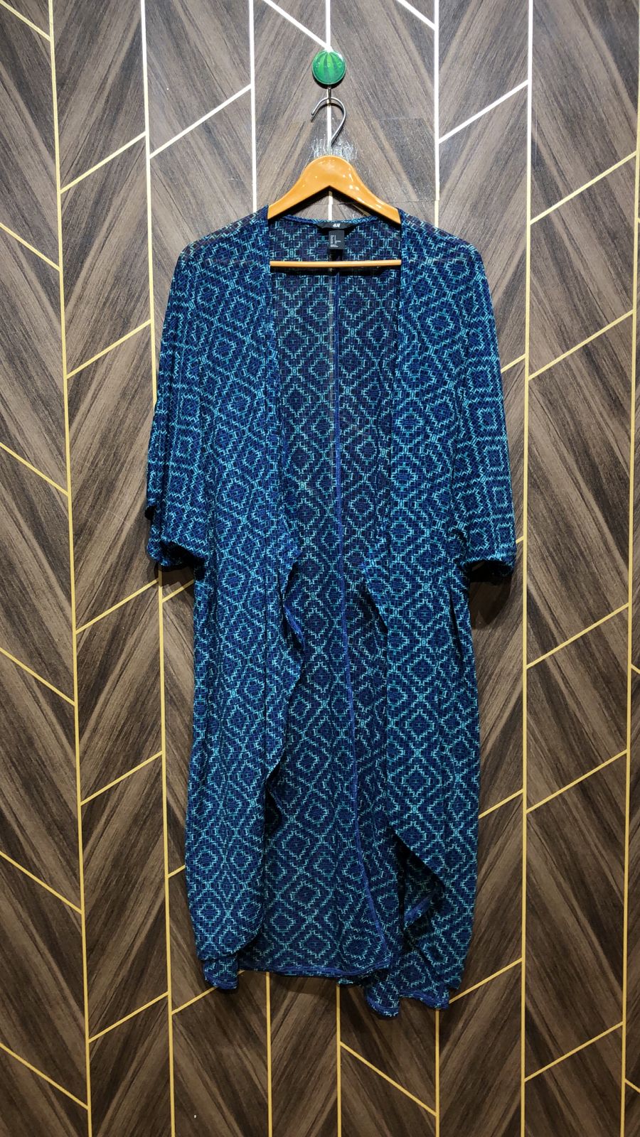 Women Long Shirt Chiffon See Through XX Large | shrug  | Length 44