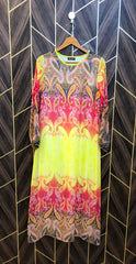 Western Long Maxi Chiffon Medium | Size | Chest 19 | Length 52
