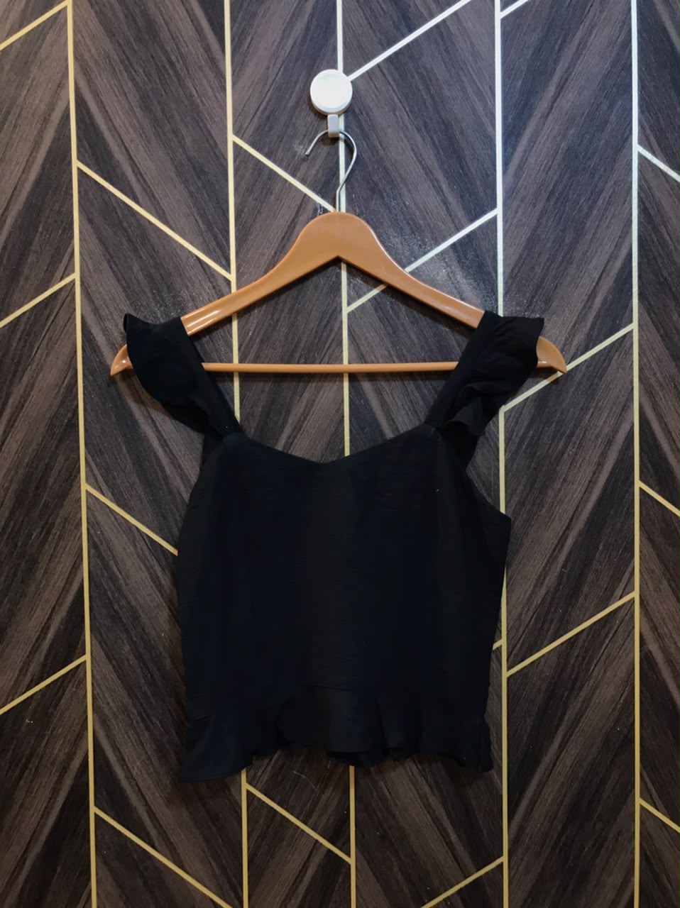 Trendy Chiffon CropTop Size Small