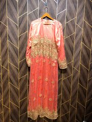 Western Long Maxi net  Silk Large | Size | Chest 21 | Length 56