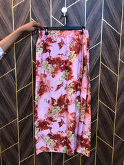 Women Chiffon Cord Set | Shirt Chest 21 | Shirt Length 38| Skirt Waist 34 | Skirt Length 38