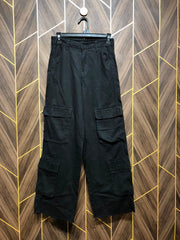 Women Wide Leg Cargo Jeans Small | Waist 28 | Length 39