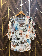 Western Top Chiffon – Large Size (Chest: 21 , Length: 27 )