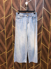 Women High Waist Wide Leg Jeans Small | Waist 28 | Length 36