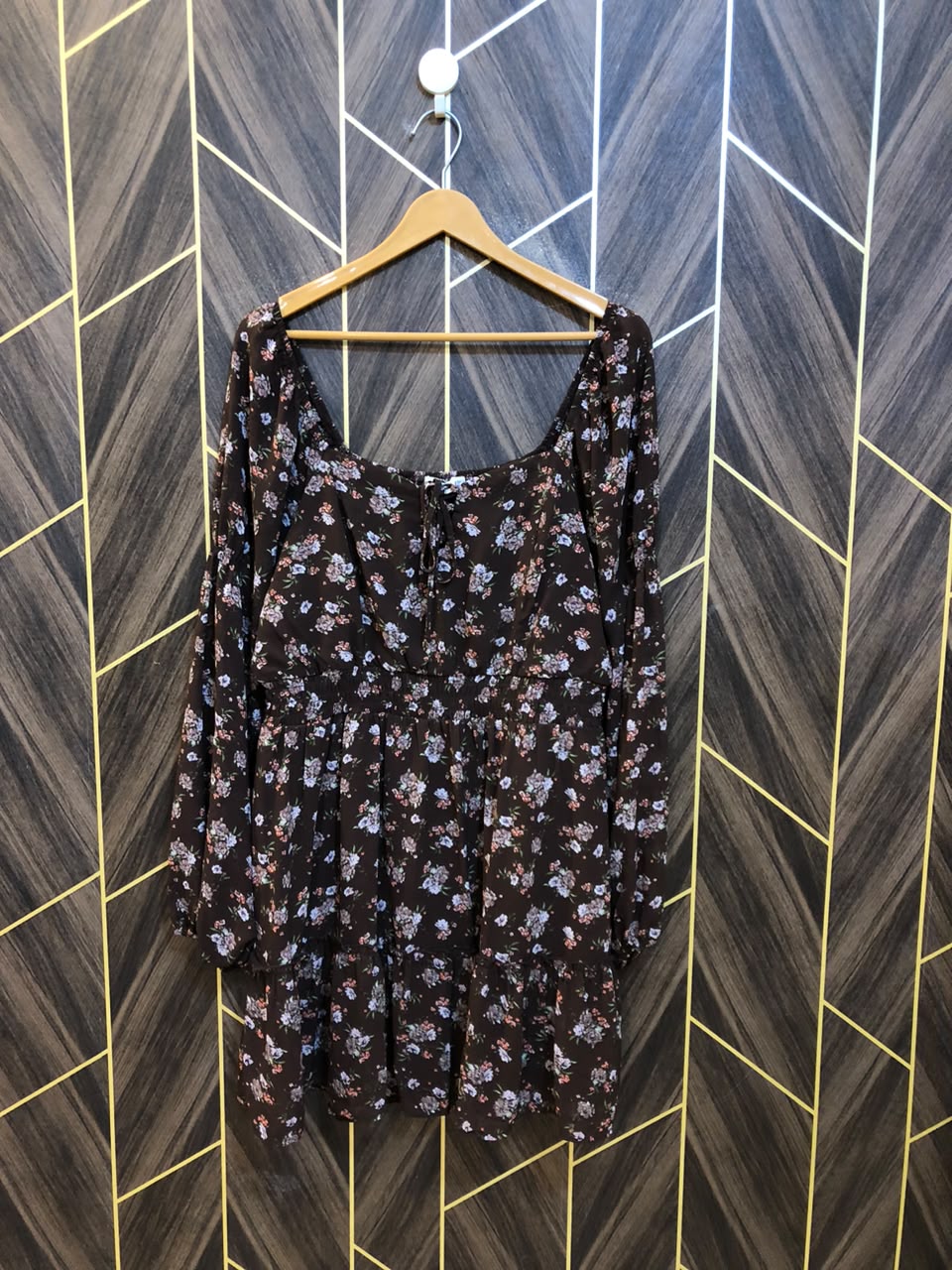 Mini Dress Chiffon Large Size Chest 21 Length 35