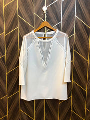 Women top chiffon chest 19 length 27